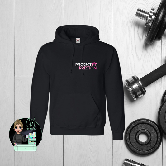 Project Fit Preston Black Hooded Top