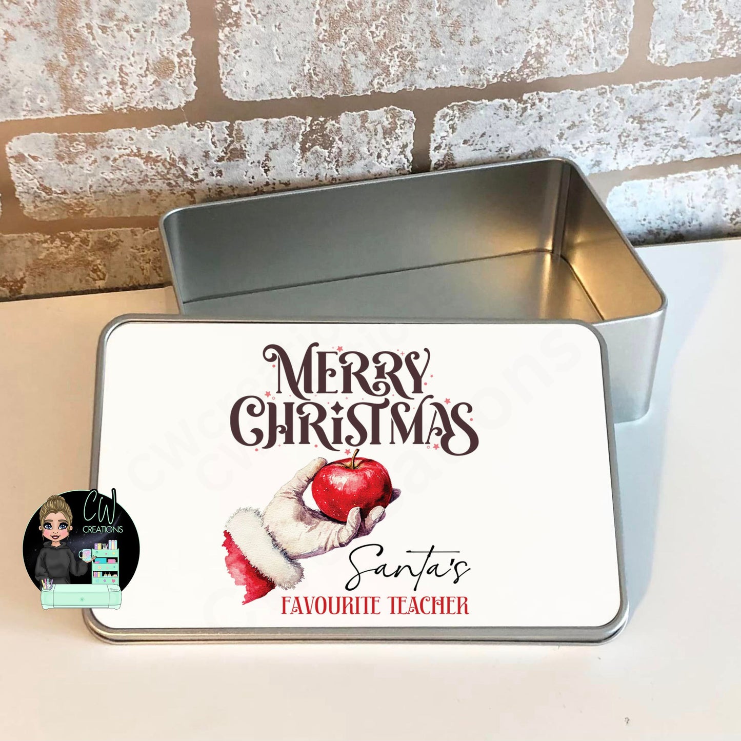 Santa's Favourite Teacher Christmas Tin