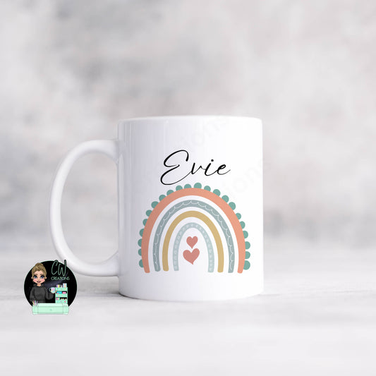 Personalised Rainbow Mug