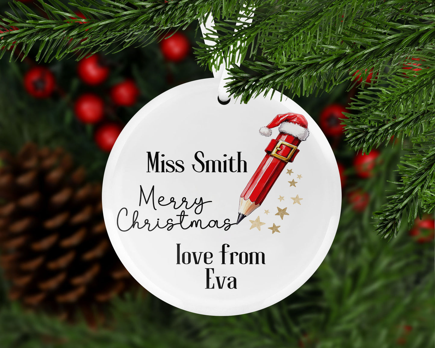 Personalised Teacher Bauble