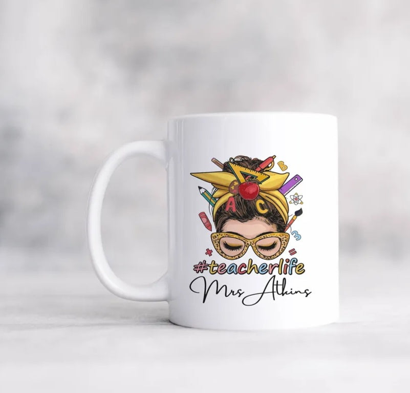 Personalised Teacher Life Mug