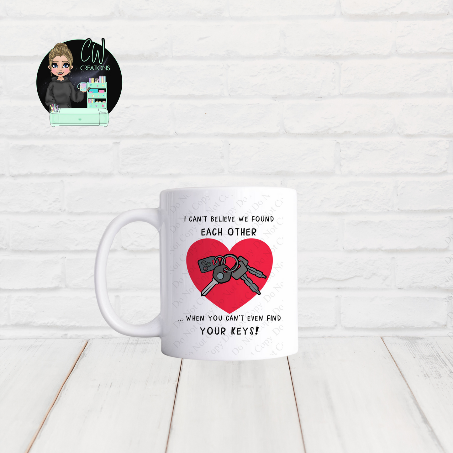 Valentine Cant Find Your Keys Mug