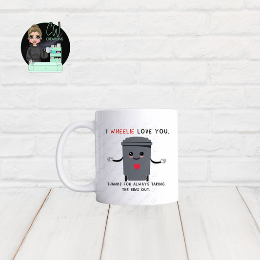 Wheelie Love You Valentine Mug